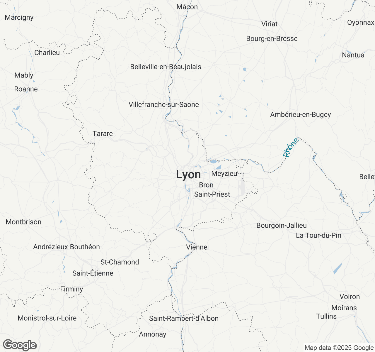 Map of Lyon